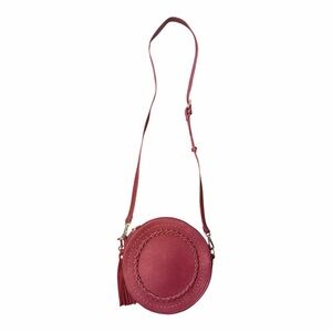 Moda Luxe Round Crossbody Bag in Dusty Rose